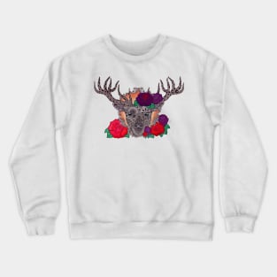 Stag of Roses Crewneck Sweatshirt